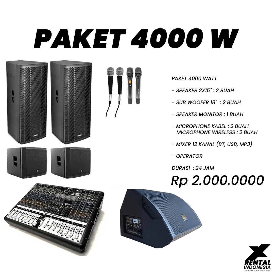Paket Sound System 4000W